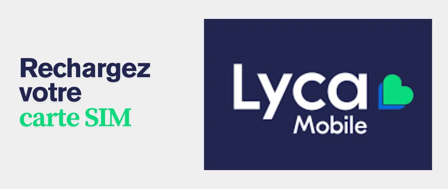 Rechargez votre carte SIM Lycamobile avec Joxko