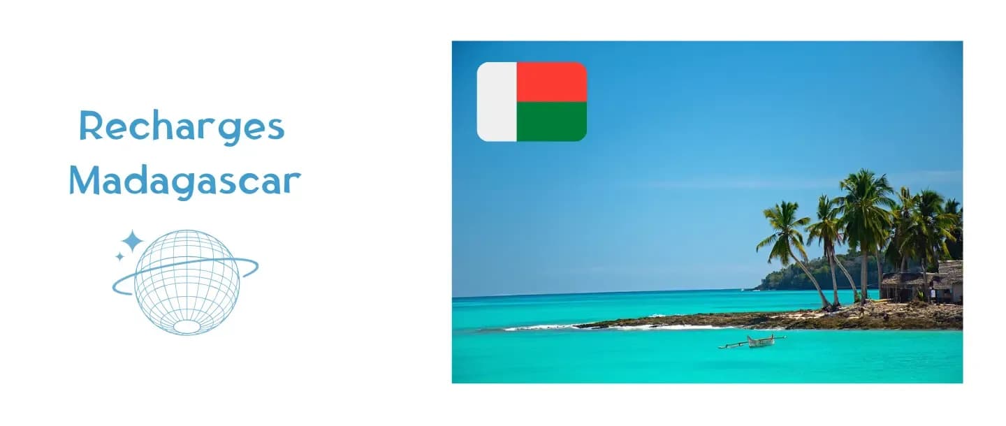 Recharges crédit et internet vers Madagascar avec Joxko