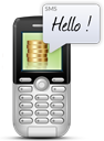 O beneficiário recebe o carregamento e um SMS que posso personalizar.
